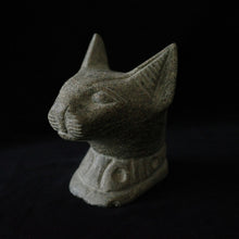 画像をギャラリービューアに読み込む, Bastet Head Statue 4　バステト頭像 4
